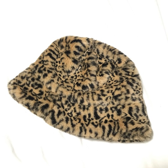Urban Outfitters Accessories - Cheetah Fur Bucket Hat
